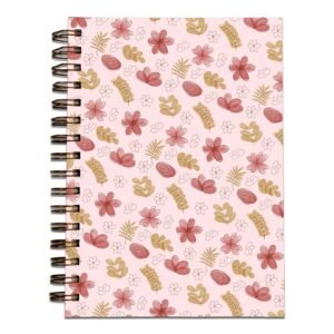 caderno floral
