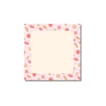 dupla bloco de notas floral 9x9