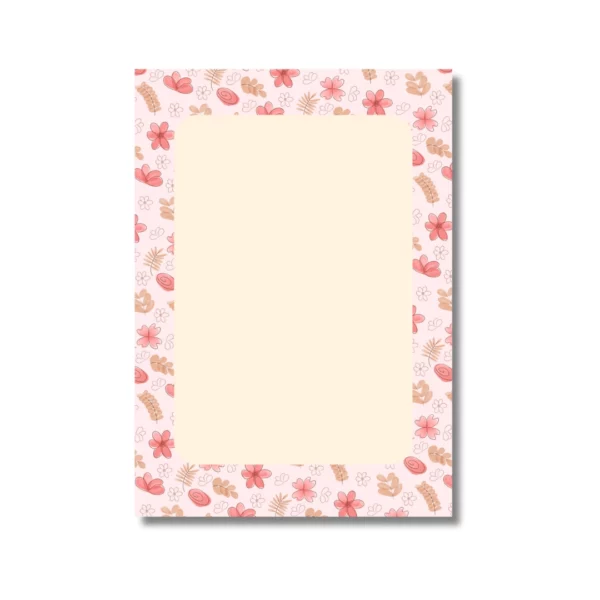 dupla bloco de notas floral a6