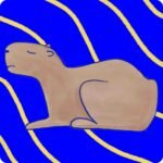 adesivo avulso capivara