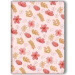 caderno brochura floral