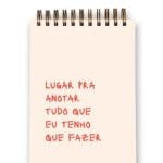 planejador diário lugar